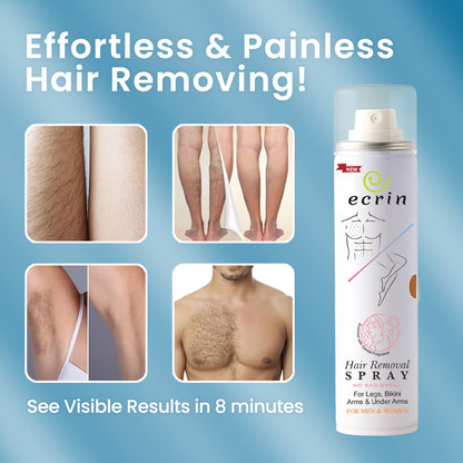 New Ecrin Hair Removal Foaming Spray (200ml) (Pack of 2)