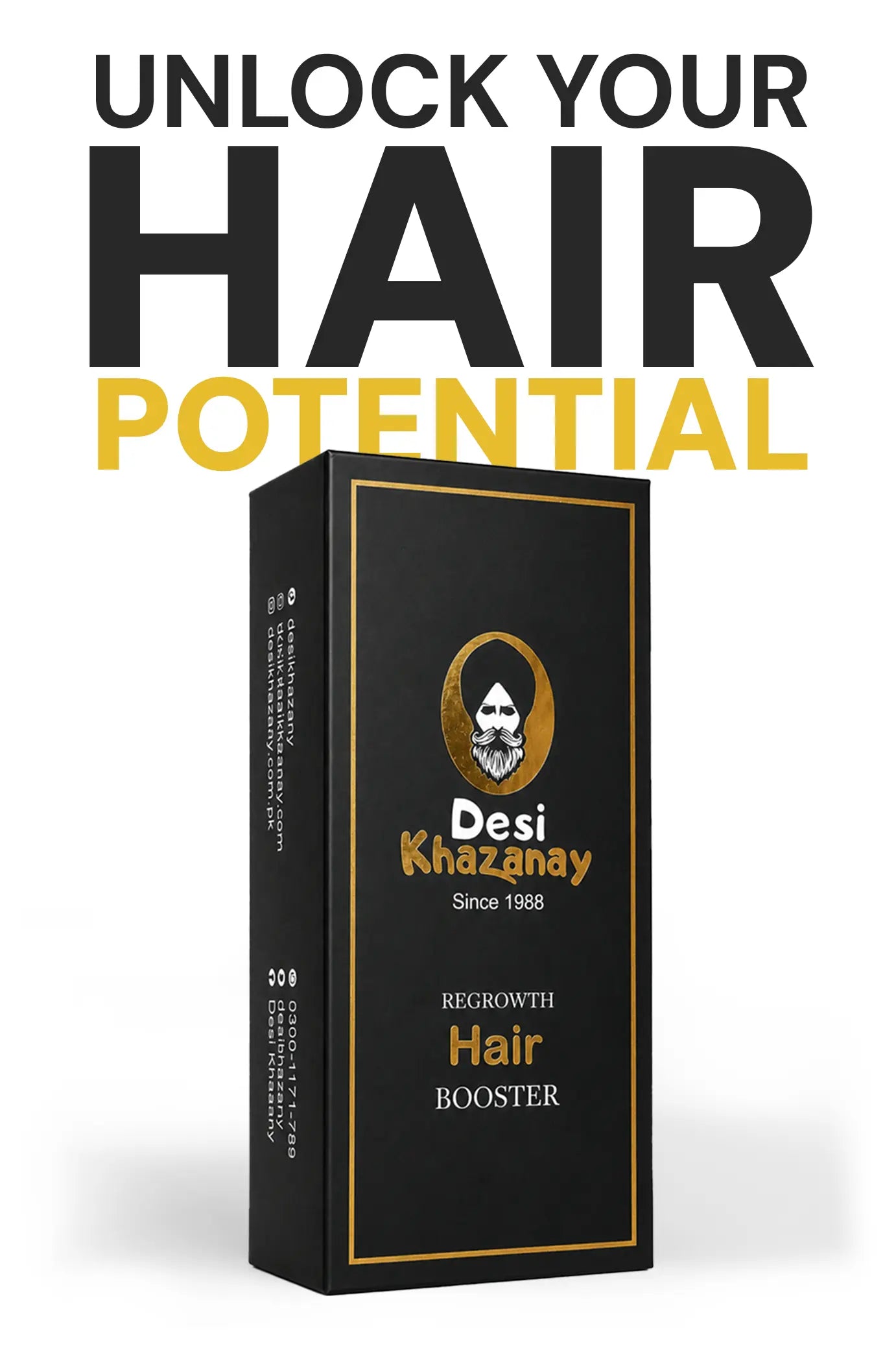 Best Hair Oil in Pakistan – Desi Khazanay Regrowth Hair Oil (Buy 1 Get 1 Free)