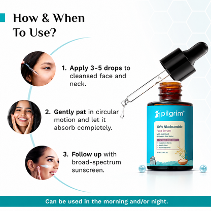 Pilgrim 10% Niacinamide Serum 1% Zinc (Pack of 2)