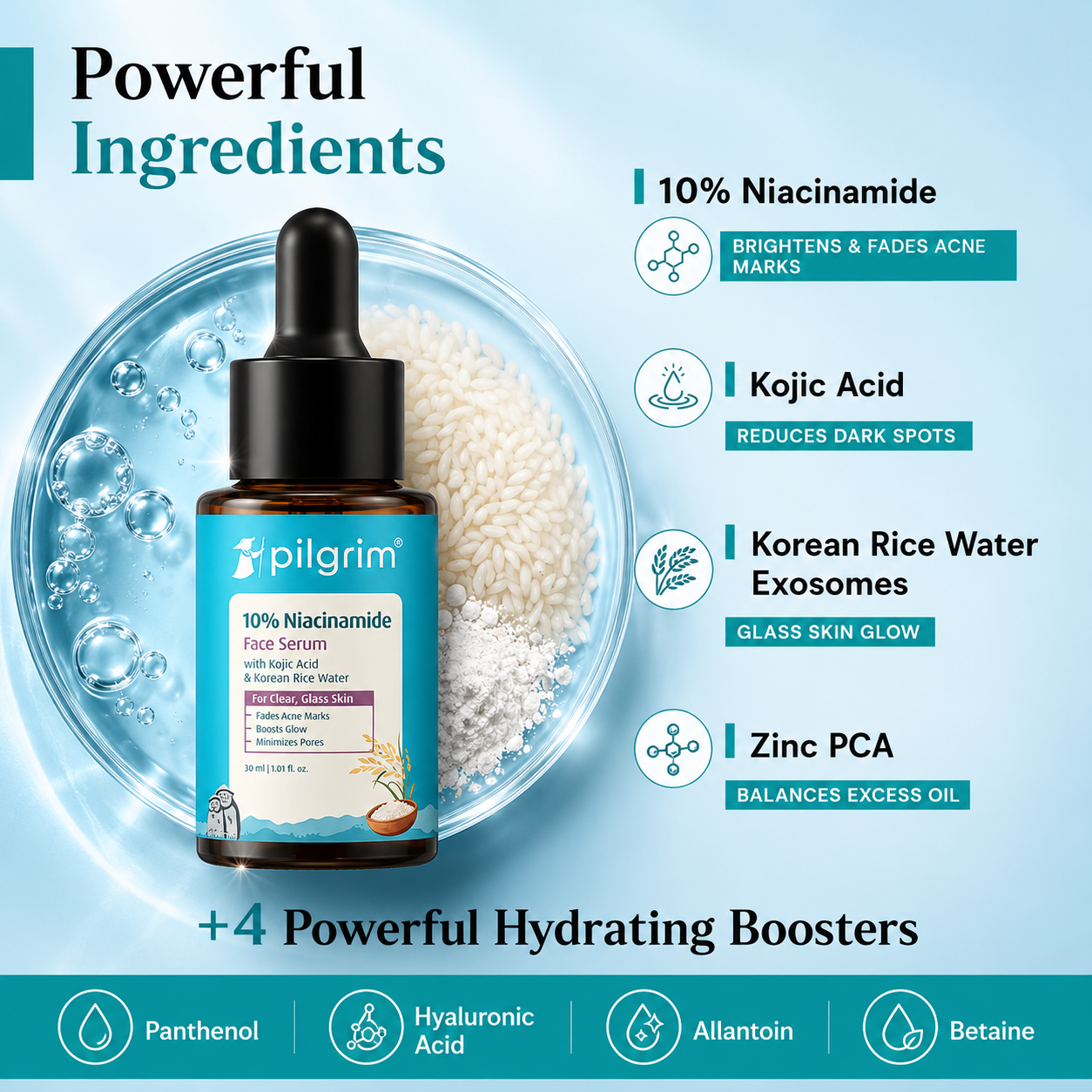Pilgrim 10% Niacinamide Serum 1% Zinc (Pack of 2)