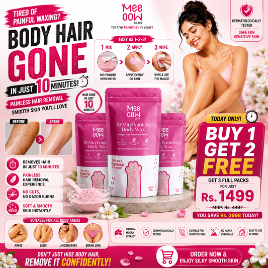 Mee Oow Mogra Hair Removal Powder - Pack of 3